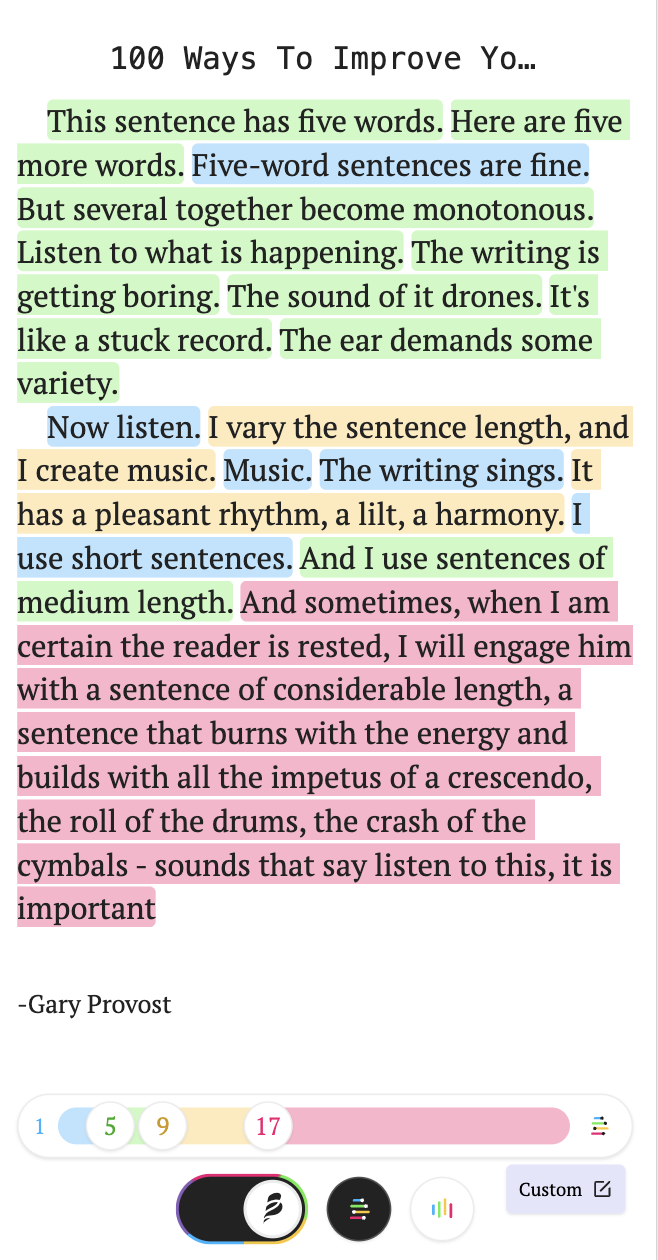 Gary Provost on Writing Rhythm