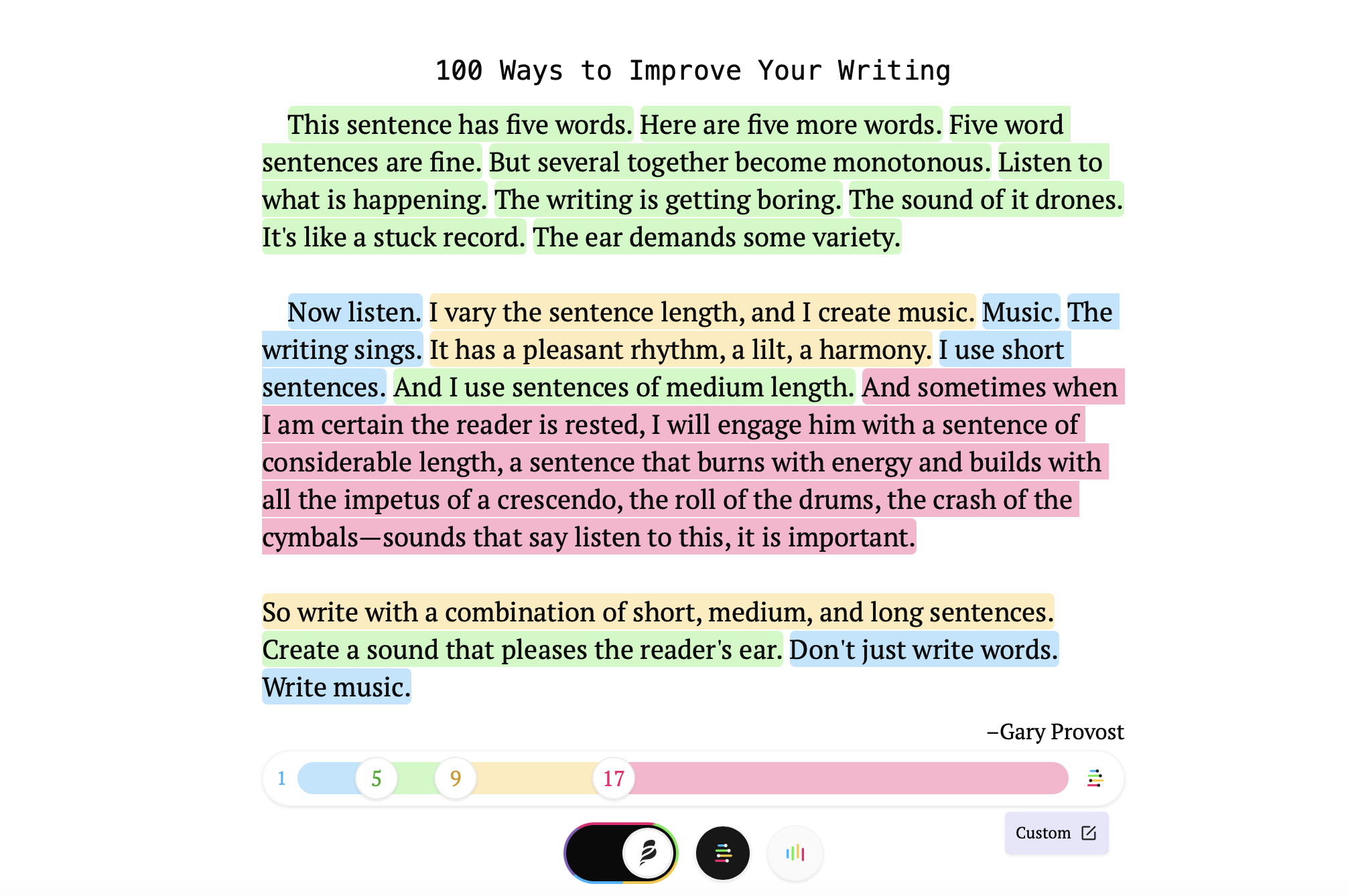 Gary Provost on Writing Rhythm